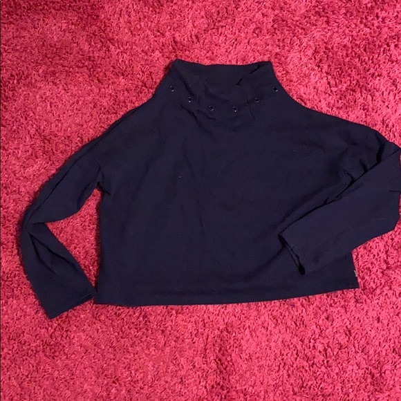 Funnel neck crop top sweatshirt - Picture 1 of 1